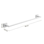 Portasalviette 60 cm Gedy modello Tonga 60x6.9xH4.7 cm - Bianco Matt