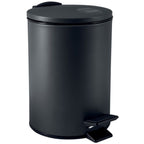 Pattumiera a pedale in Acciaio modello Alder  da 3 Litri colore nero opaco