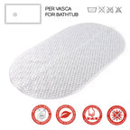 Tappeto antiscivolo vasca modello Solid di Gedy - Trasparente