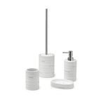 Portaspazzolini in resina Gedy serie Helen - Bianco