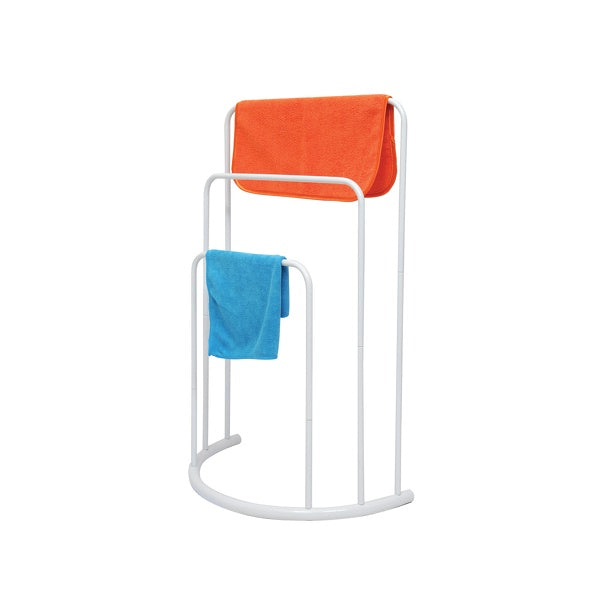 Portasciugamani in Acciaio a 3 barre modello Lune - Bianco