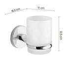 Portaspazzolini a muro Vermont Pro di Gedy - Cromato