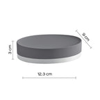 Portasapone in ceramica Gedy serie New Mizar - Grigio