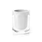 Portaspazzolini Gedy serie Chanelle - Bianco