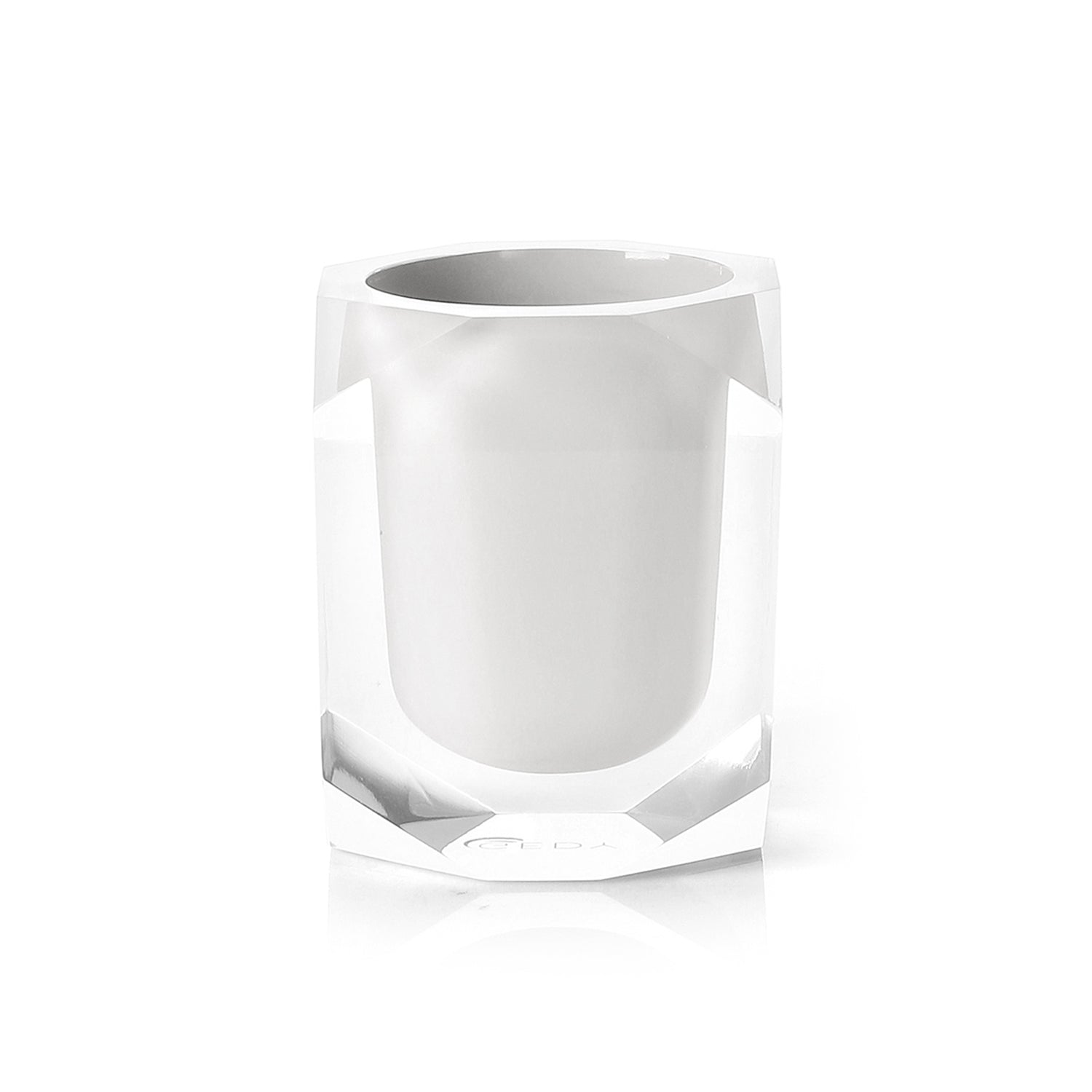 Portaspazzolini Gedy serie Chanelle - Bianco