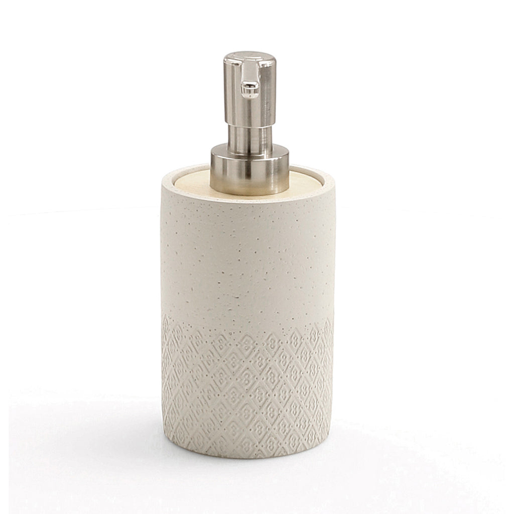 Dispenser sapone in cemento e bambÃ¹ Gedy serie Afrodite - Grigio