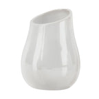 Portaspazzolini in ceramica Gedy modello Azalea - Bianco