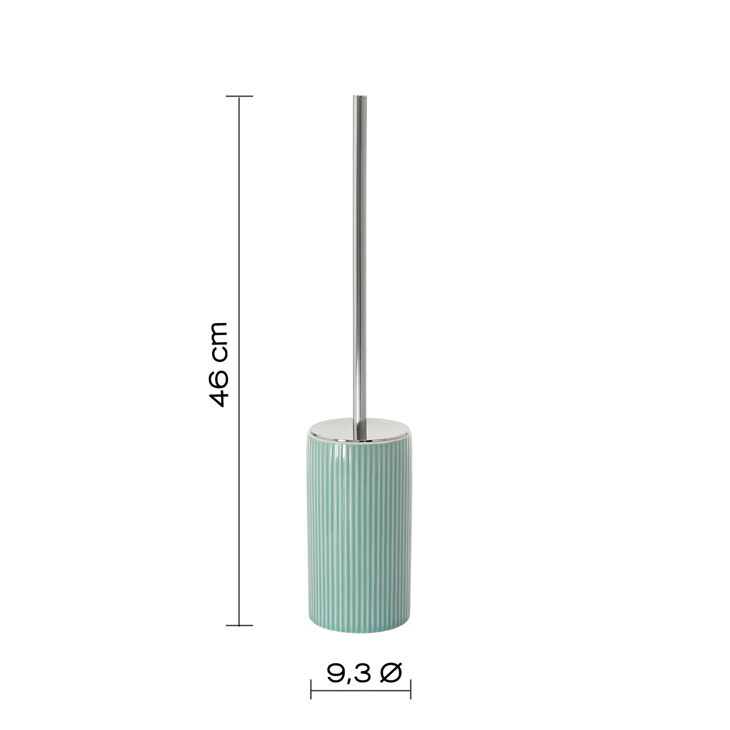 Scopino da appoggio con ciuffo in setole Gedy modello Sabina - Acquamarina