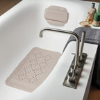 Cuscino da bagno per vasca in PVC modello Alaska colore Tortora