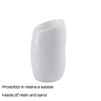 Portaspazzolini da appoggio Gedy serie Iside - Bianco Lucido