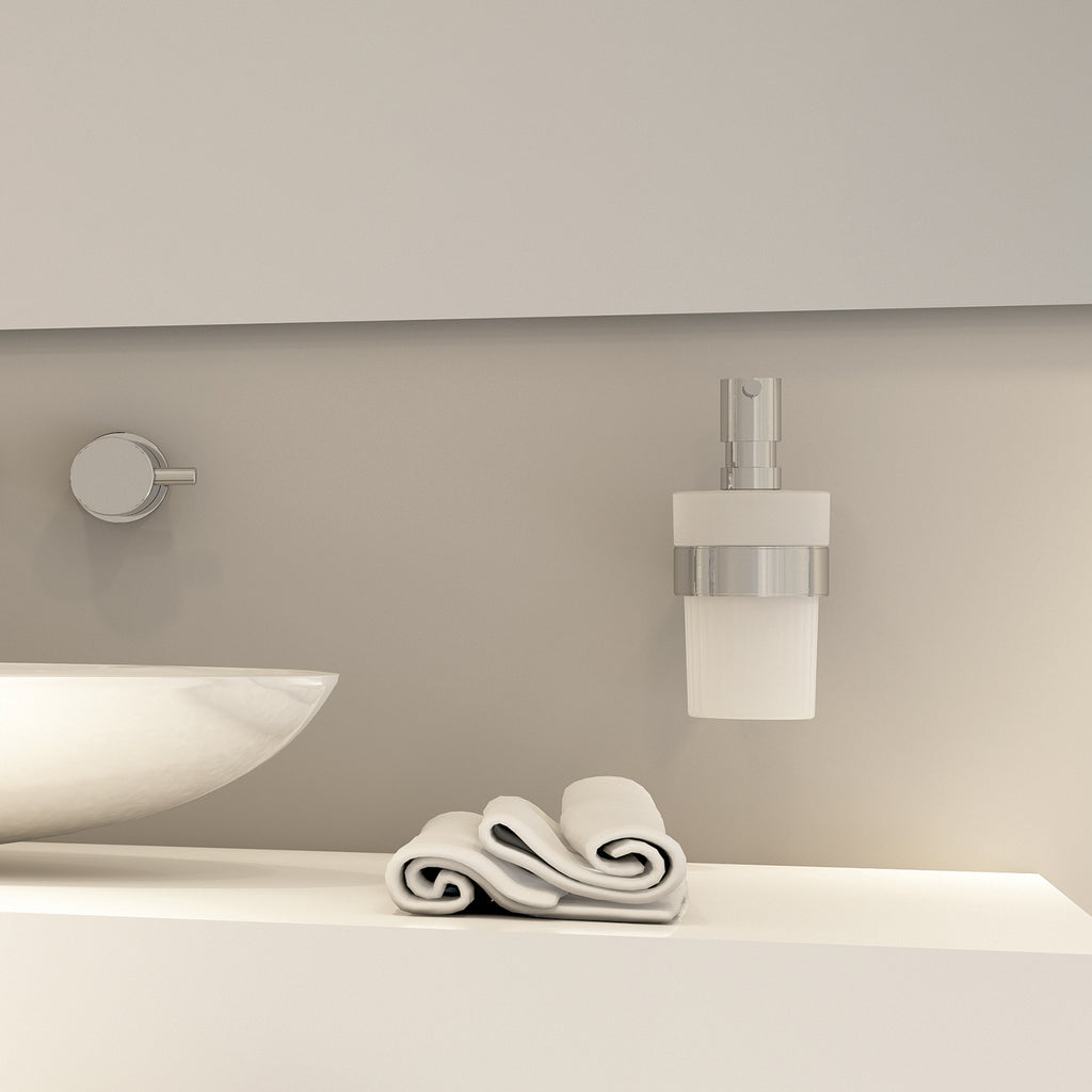 Dosasapone in ottone e Cromall con erogatore in acciaio inox AISI 304 Gedy serie Canarie - Cromato