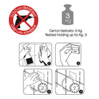 Porta asciugamani ad anello in ottone e Cromall Wizard di Gedy - Cromato