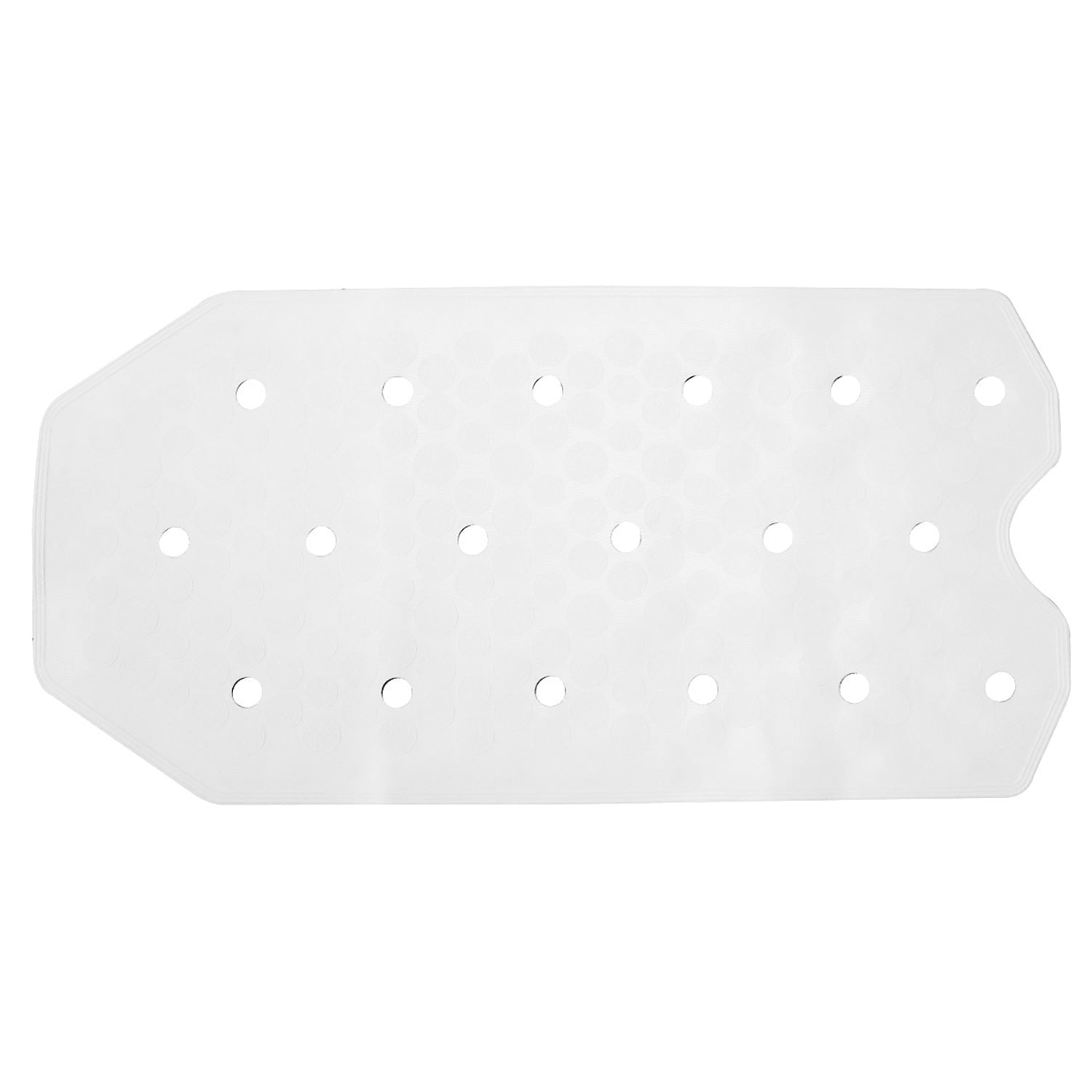 Tappeto antiscivolo vasca 72x36 cm in gomma di Gedy - Bianco