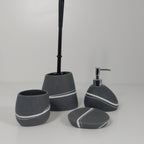 Portaspazzolini da appoggio Gedy serie Yvonne - Grigio