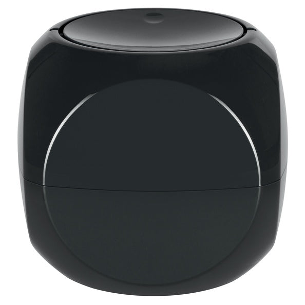 Pattumiera 1L a forma di Dado con coperchio basculante - Nero