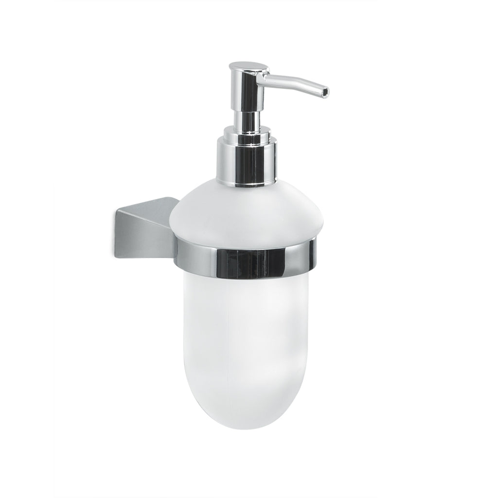Dispenser sapone a parete con erogatore in plastica Gedy serie Tonale - Cromato