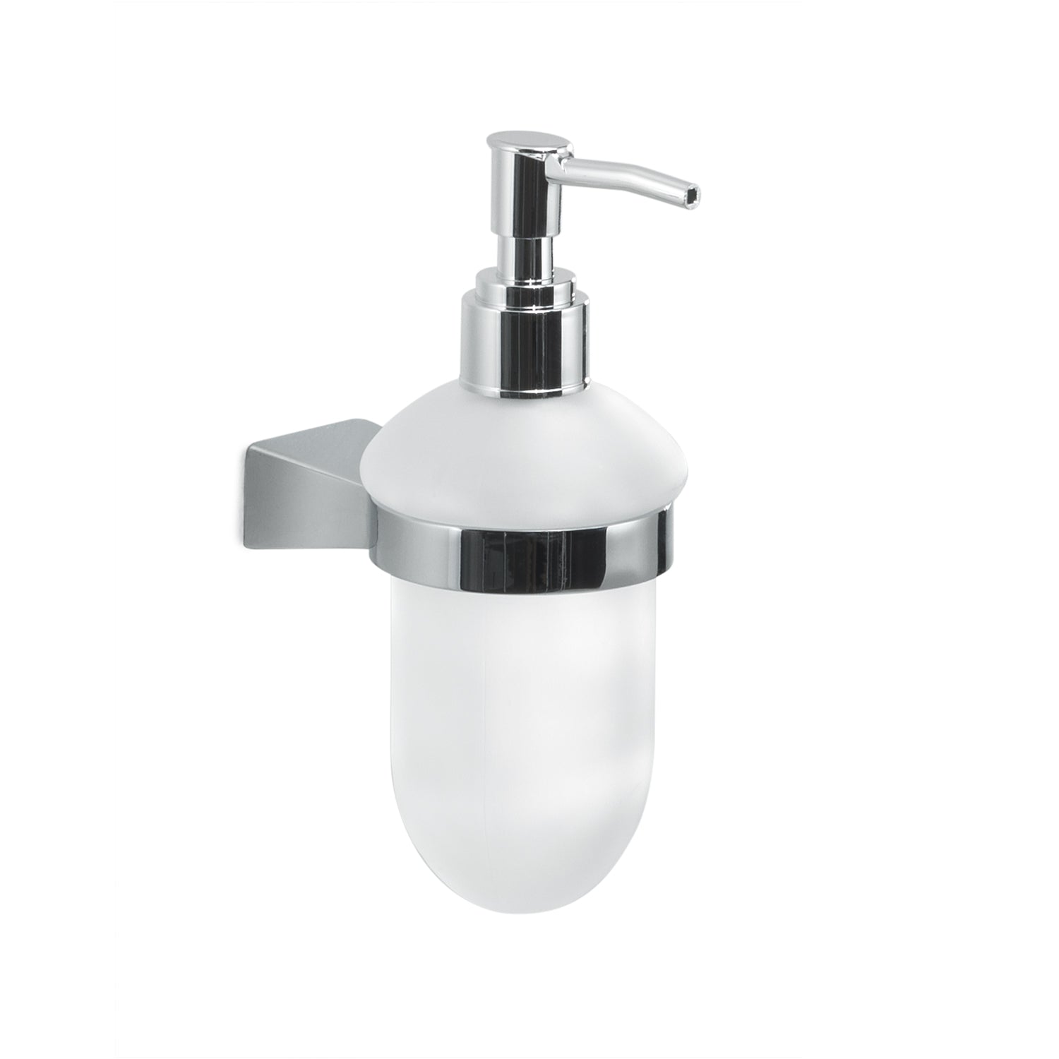 Dispenser sapone a parete con erogatore in plastica Gedy serie Tonale - Cromato