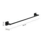 Portasalviette 60 cm Gedy modello Tonga 60x6.9xH4.7 cm - Nero Matt