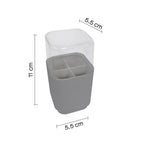 Porta testine per spazzolino elettrico da appoggio Gedy serie Seventy - Grigio