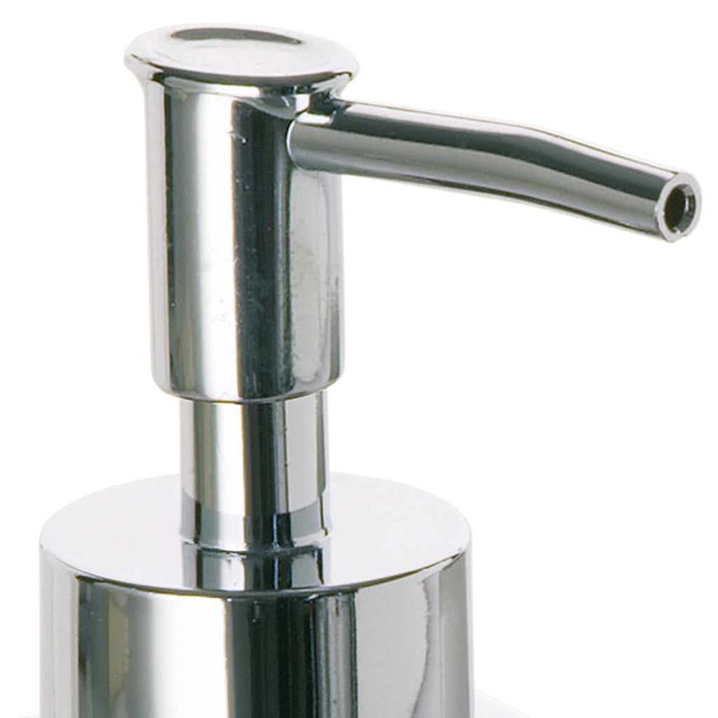 Dosasapone in ceramica con erogatore cromato Gedy serie Verbena - Bianco