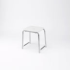 Sgabello Prima Classe di Gedy in Alluminio e ABS - Bianco