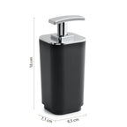 Dosasapone in materiale plastico riciclato Gedy serie Seventy EkoplÃ  - Nero Matt