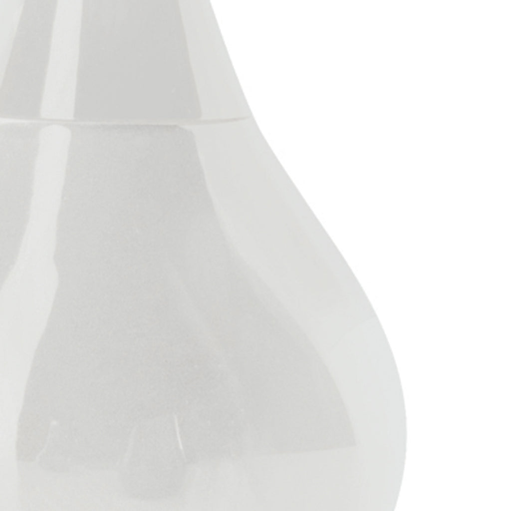 Scopino wc in ceramica con ciuffo in setole Gedy modello Azalea - Bianco