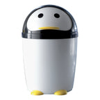 Portarifiuti 7.5 lt modello Peng di Gedy - Bianco/Nero