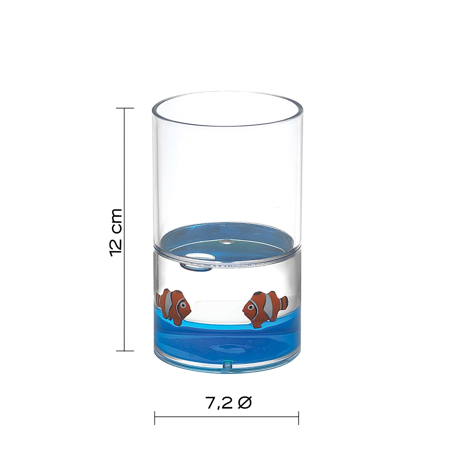 Portaspazzolini da appoggio Gedy serie Pyxis - Bianco/Blu