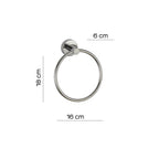 Portasalviette ad anello in Acciaio Inox AISI 304 Gedy serie Project - Lucido