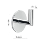 Appendiabiti a muro Gedy serie Gea - Cromato