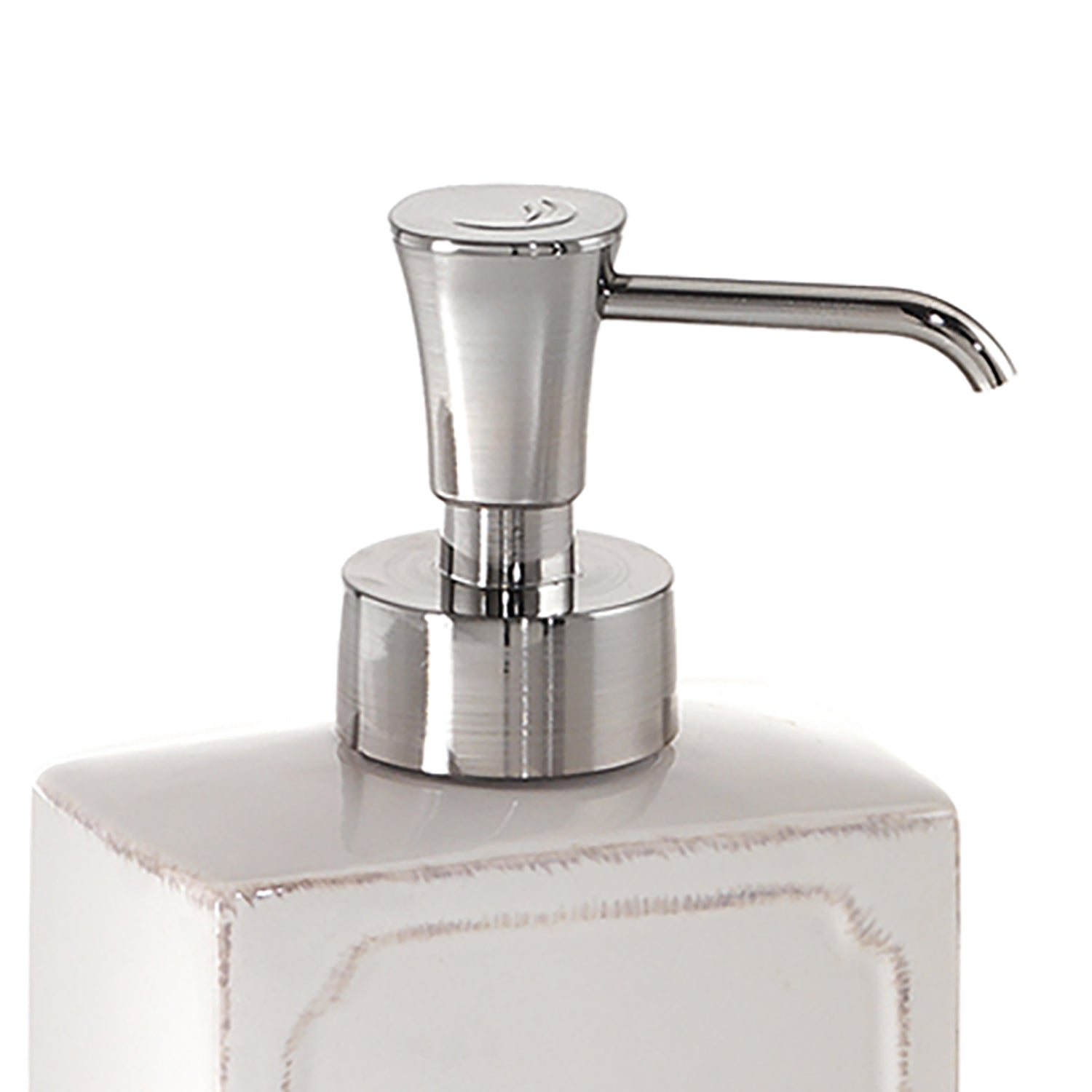 Dosasapone da appoggio con erogatore in plastica Gedy serie Vivienne - Bianco