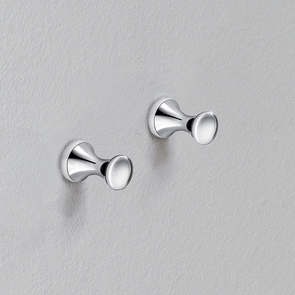 Appendiabiti 2 pezzi  separati modello Ciclope in cromo