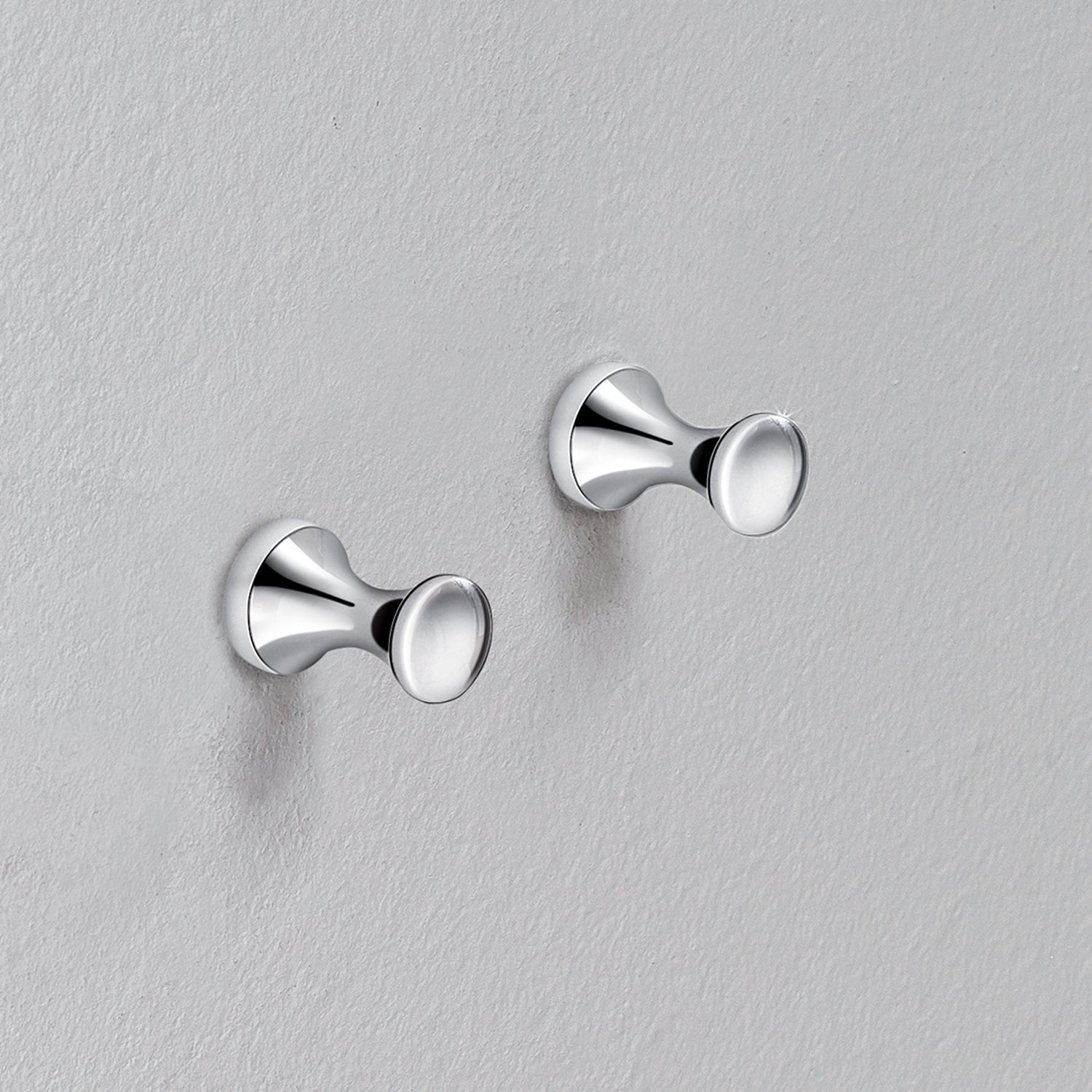 Appendiabiti 2 pezzi  separati modello Ciclope in cromo