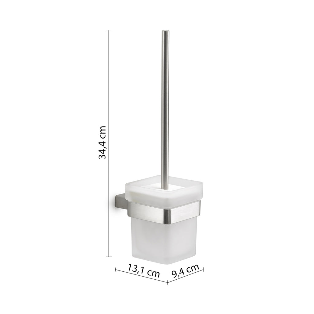 Scopino con ciuffo in setole in Acciaio Inox AISI 304 e Cromall Maui di Gedy - Spazzolato