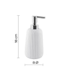 Dispenser sapone da appoggio in ceramica Gedy modello Marika - Bianco