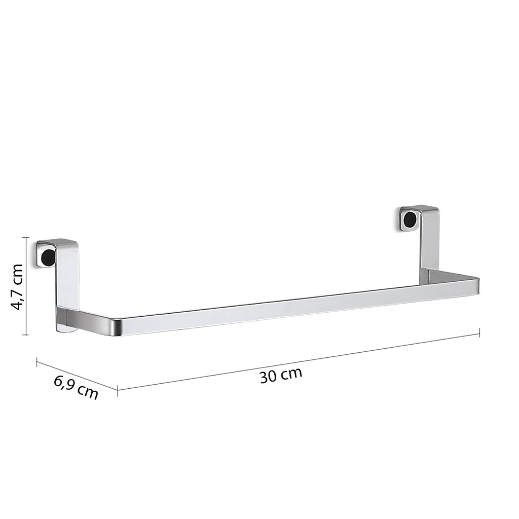 Portasalviette sopra porta/mobile modello Tosca di Gedy in Acciaio Inox AISI 304 - Cromato