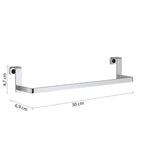 Portasalviette sopra porta/mobile modello Tosca di Gedy in Acciaio Inox AISI 304 - Cromato