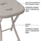 Sgabello richiudibile Gedy - Tortora chiaro