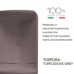 Portaoggetti doccia angolare Caesar in Acciaio Inox di Gedy - Tortora