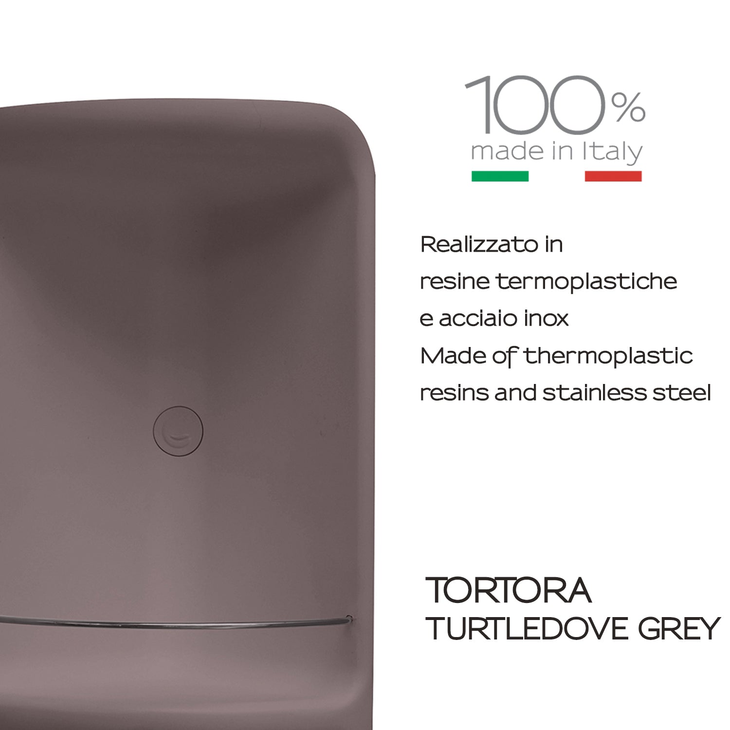 Portaoggetti doccia angolare Caesar in Acciaio Inox di Gedy - Tortora