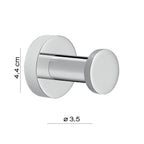 Appendiabiti singolo di Gedy modello Ustica in Ottone - Cromato