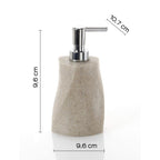 Dispenser sapone in resina e sabbia con erogatore cromato Gedy serie Libra - Beige