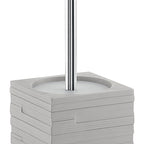 Scopino da appoggio con ciuffo in setole Gedy serie Quadrotto - Grigio