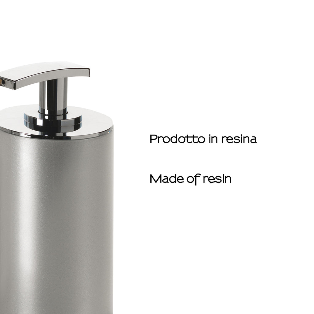 Dosasapone da appoggio Gedy serie Vega - Argento