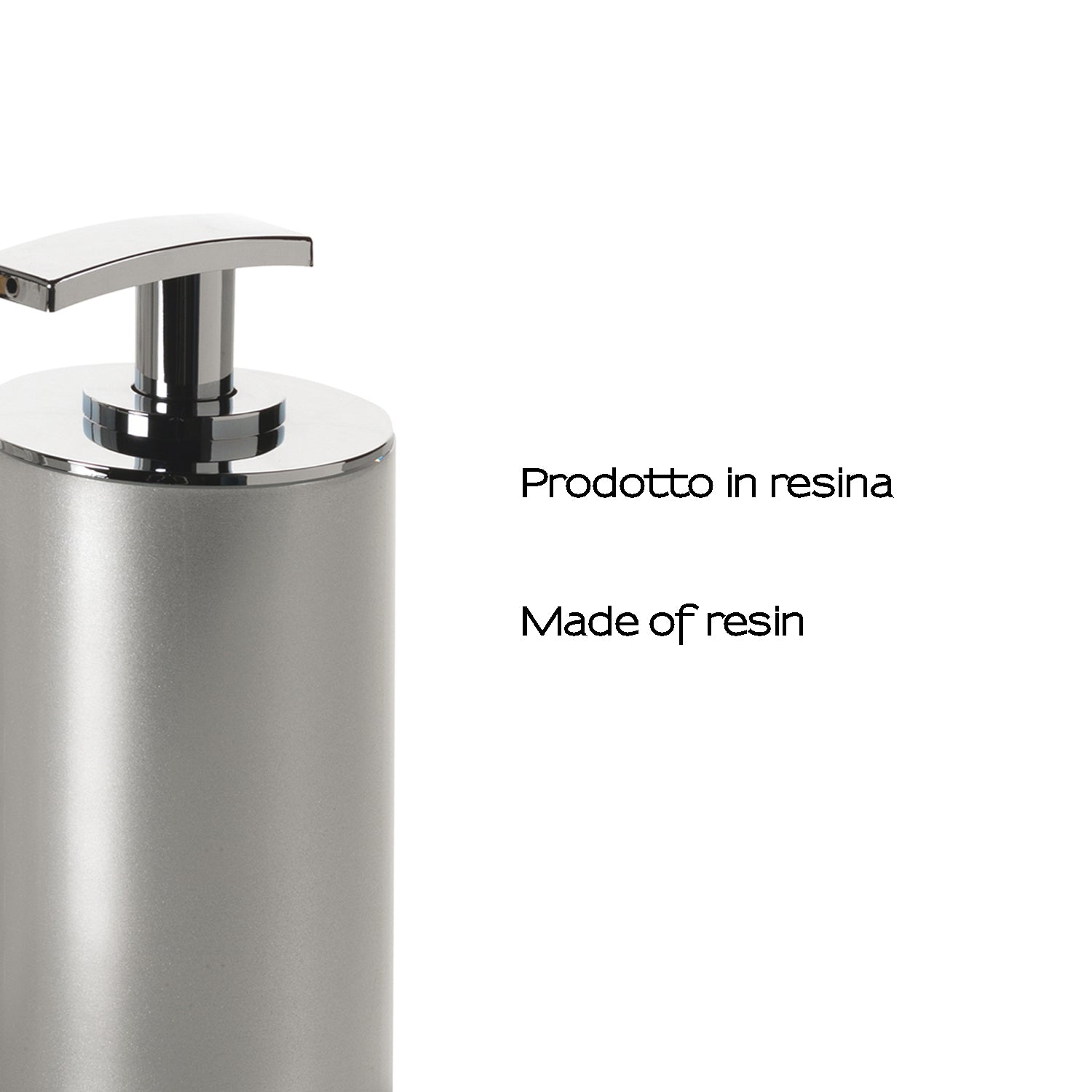 Dosasapone da appoggio Gedy serie Vega - Argento