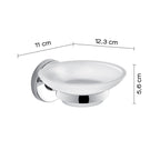 Portasapone in Acciaio Inox e Cromall Gedy serie Felce - Cromato