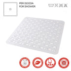 Tappeto antiscivolo doccia 50x50 modello Maim di Gedy - Trasparente