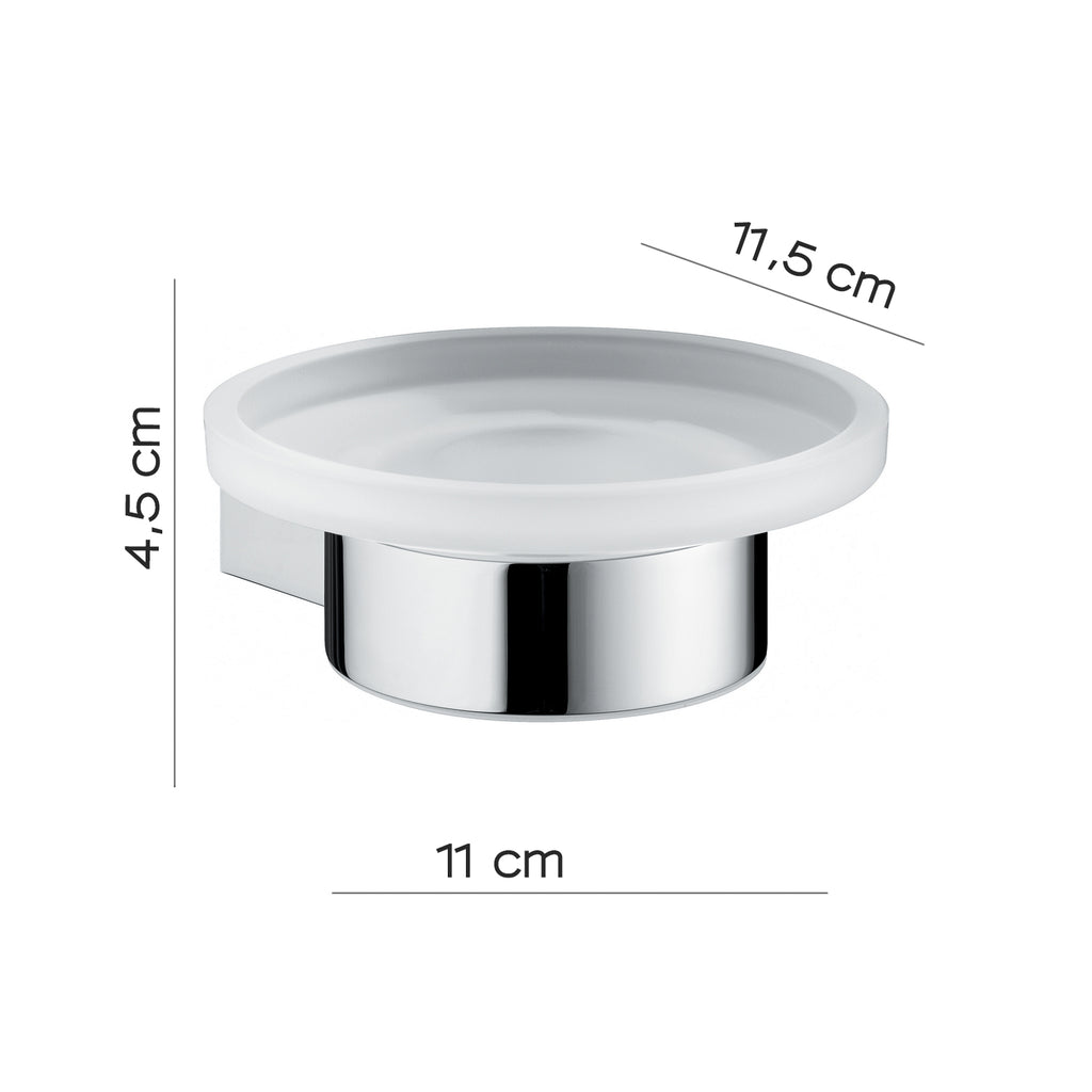 Portasapone in ottone e Cromall Gedy serie Canarie - Cromato