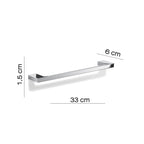 Portasalviette 33 cm in Ottone e Cromall Gedy serie Lanzarote - Cromato